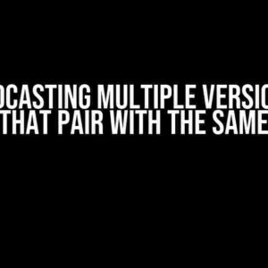 Broadcasting Multiple Versions of X_Data that Pair with the Same Y_Data